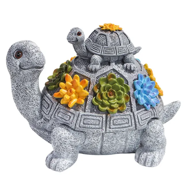 Outdoor Ornaments with Lid Smokeless Waterproof Ash Tray with Cute Turtle Decor