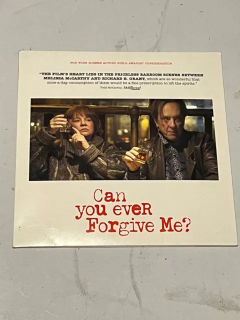 FYC DVD CAN YOU EVER FORGIVE ME?" SAG Award Screener For Consideration 