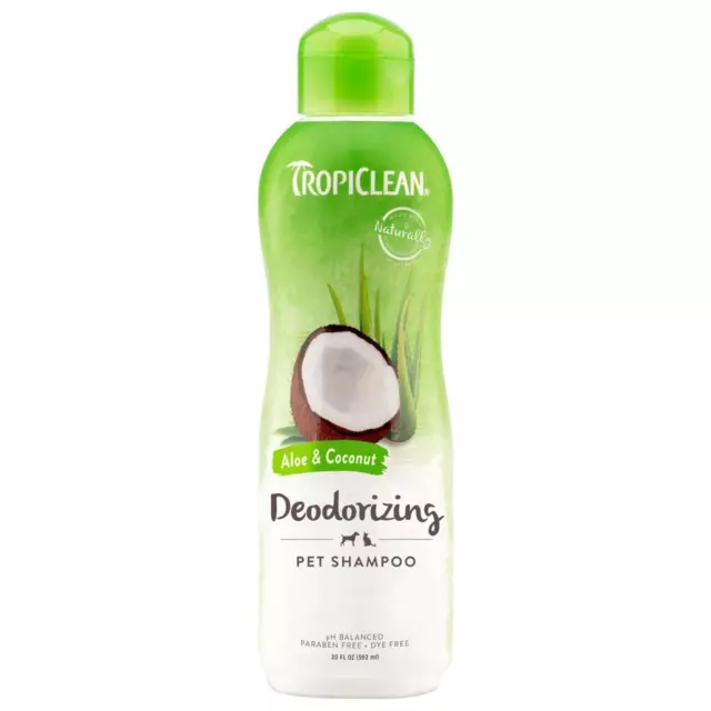 TropiClean Aloe and Coconut Deodorizing Shampoo For Cat and Dog