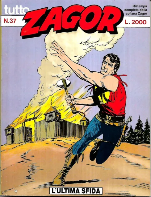 Tutto ZAGOR n° 37, Lire 2000, giu 1989: ottimo+++ / pari nuovo