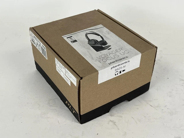 Poly Voyager Focus UC Charge Stand Bluetooth Dual-Ear Headset Boom Mic B825-M