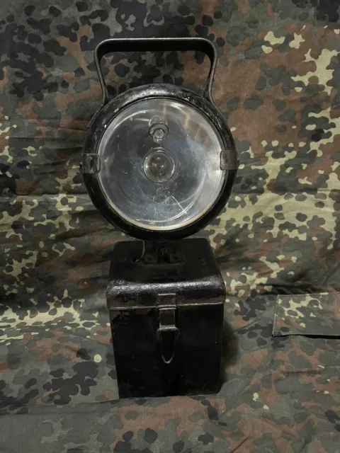 WW2 German Wehrmacht Original Railroad Lantern Lamp Battery Powered Bosch