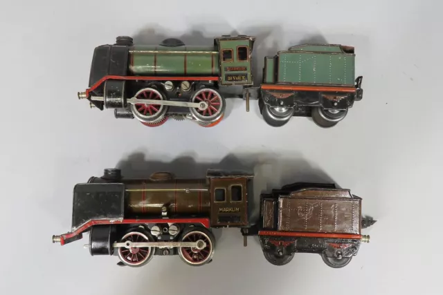 Zwei Märklin Spur 0 Lokomotiven 1930er Jahre für den Spielbetrieb (W 123202)