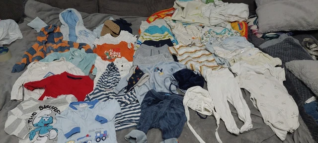 vestiti bambino 3-6 mesi pacchetto enorme 39 articoli