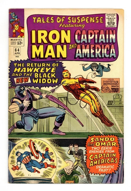 Tales of Suspense #64 VG- 3.5 1965 1st app. Black Widow costume