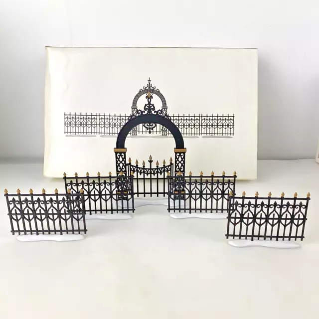 DEPARTMENT 56 VICTORIAN WROUGHT IRON FENCE GATE Heritage Village