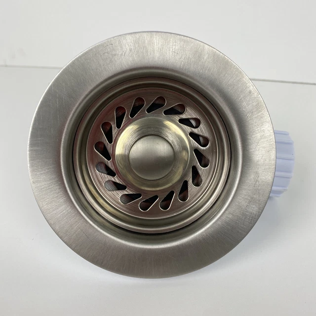 Luxart Lavello Cucina Lusso Spina Rifiuti Spina Foro Spazzolato Acciaio Inox