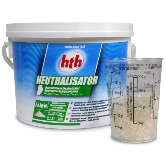 2,5kg HTH Recharge Poudre A Réduction De Chlore + Brome Schwimmbadwasser