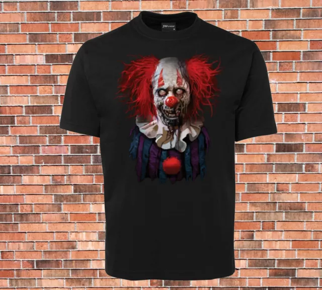 Zombie Clown T-shirt very Cool Scary Horror Inspired Design Halloween