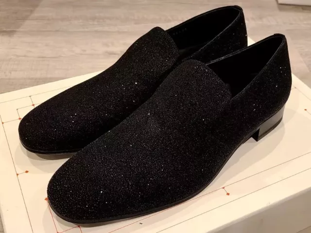 MSRP $890 Alexander McQueen Mens Glitter Evening Loafers, Size 8US (41 EUR)