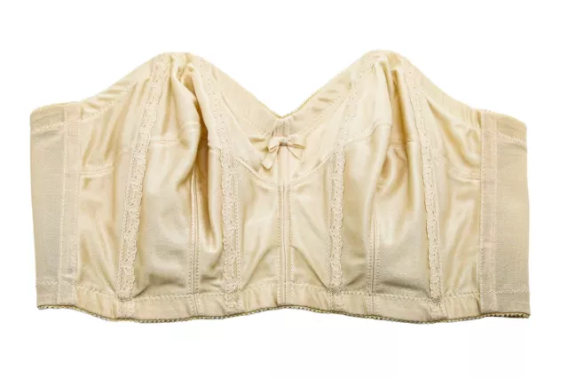 Vintage 1960s Wynette By Valmont Strapless Bra Size 36C Made In USA ILGWU Label