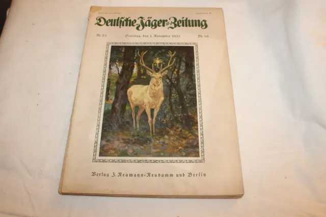 DEUTSCHE JÄGER ZEITUNG 1925-HEFT Nr-23