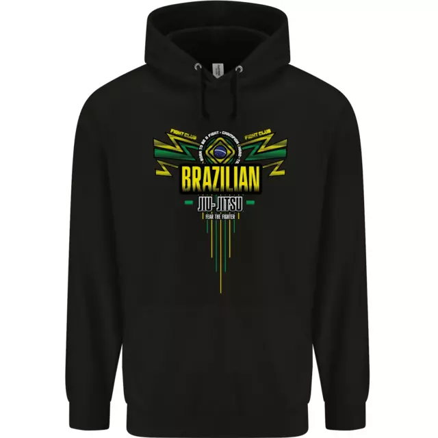 Brazilian Jiu Jitsu MMA Mixed Martial Arts Mens 80% Cotton Hoodie