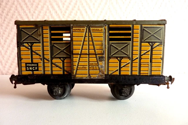 SYMPA Nice RARE TOP ! TRAIN JEP O - WAGON HOMMES CHEVAUX Men