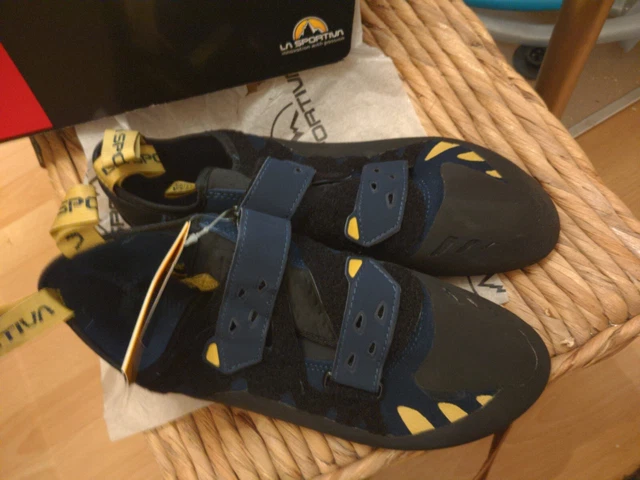 La Sportiva Tarantula Boulder Climbing Shoes EU 45.5 UK 11 Night Blue Moss