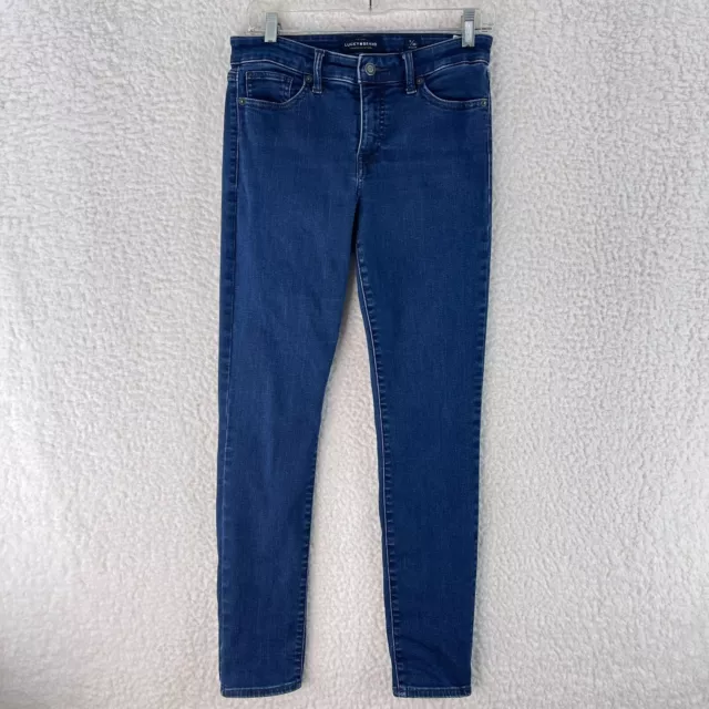 LUCKY BRAND BLUE Denim Ava Skinny Leg Jeans Womens Casual Mid-Rise Size ...