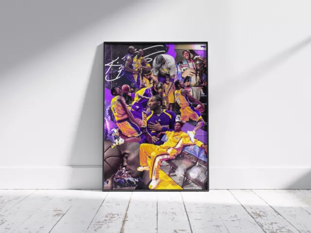 Kobe Black Mamba Bryant - Lakers - NBA - Wall Digital Art Poster Decor