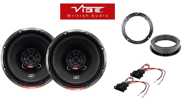 Vibe Slick4 4" 150W 2-Way Car Door Speakers - 100mm Car Audio Dash Speakers (Pair)-1034427