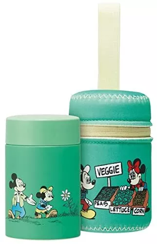 skater stainless steel soup jar 180ml with special pouch disney mickey mouse