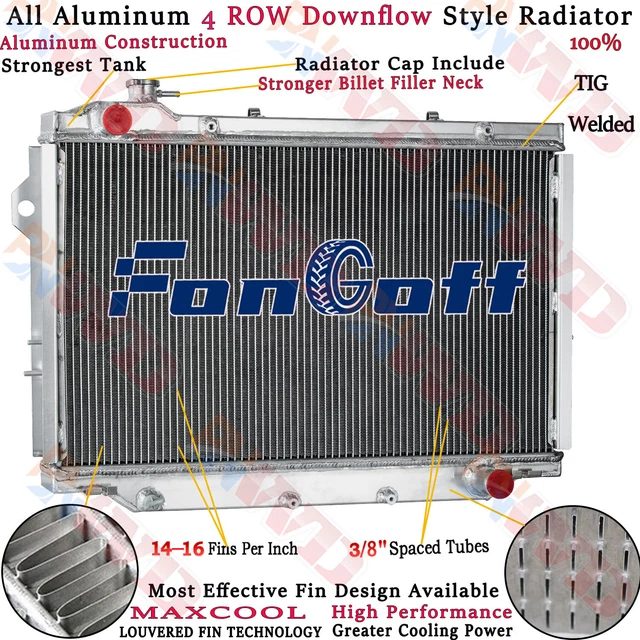 Lexus Copper Radiator 4 ROW RADIATOR For Toyota Land Cruiser / 96-97 Lexus LX450 L6 4.5L MT ...