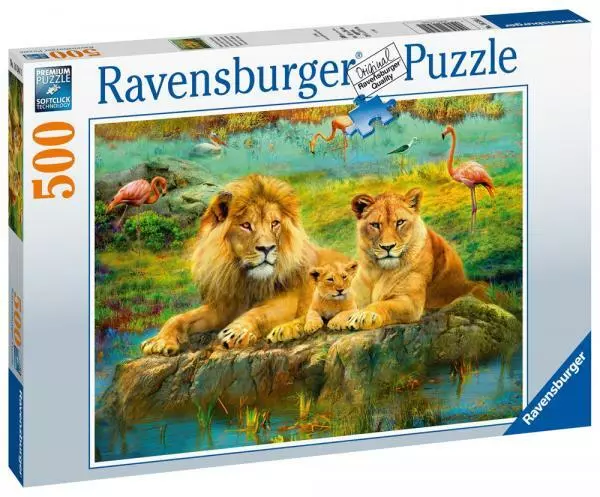 500 Teile Ravensburger Puzzle Löwen in der Savanne 16584