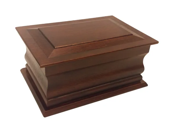 Premium Moulded Mahogany Cremation Ashes Casket FREE ENGRAVING (Coffin / Urn)