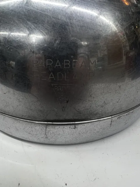 1920’s 1930’s Parabeam Headlight Rat Hot Rod Head Lamp Light Brown Col’s Ohio US 4