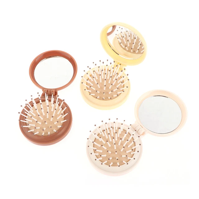 Cute Kid Hair Brushes Mini Lovely Cartoon Hair Combs with Mirror for Children