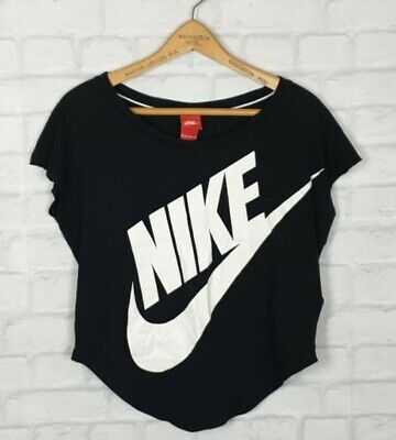 Vintage Retro 90S Nike Bright Bold Oversized Sports Festival Cropped T Shirt Top