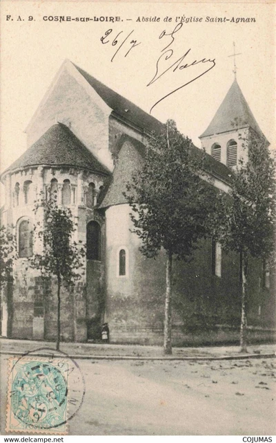 58 - COSNE SUR LOIRE - S09693 - Abside de l'Eglise Saint Agnan - L1