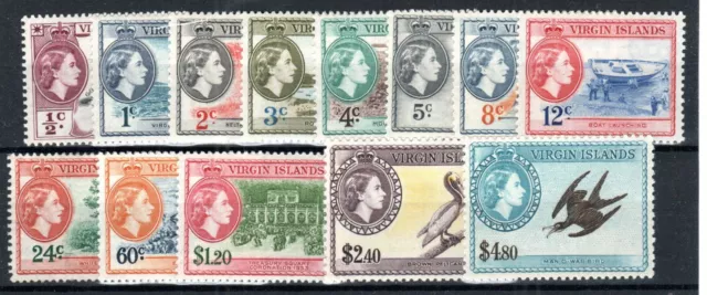 British Virgin Islands 1956-62 set to $4.80 SG 149-61 MLH/MH
