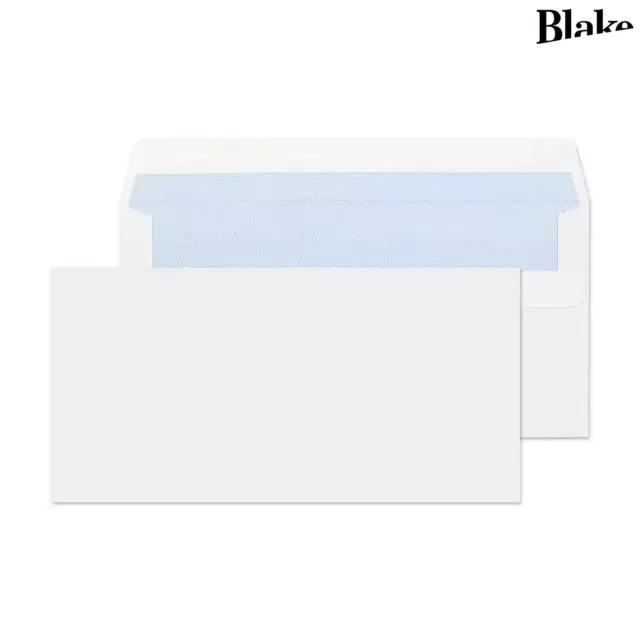 DL White ENVELOPES Self Seal Wallet PREMIUM Quality 80gsm STRONG Plain Letter