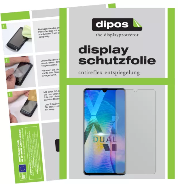 5x Schutzfolie für Huawei Mate 20 X Display Folie matt Displayschutzfolie 2