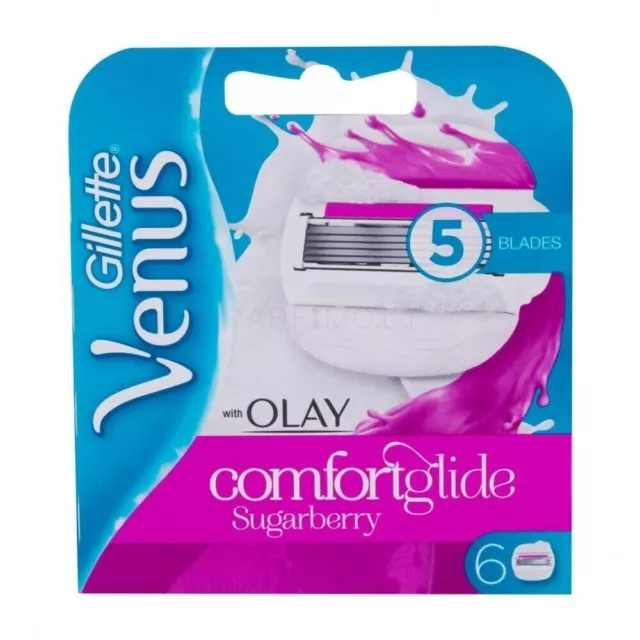 Recambios de hoja de afeitar Gillette Venus ComfortGlide para mujer Olay x6