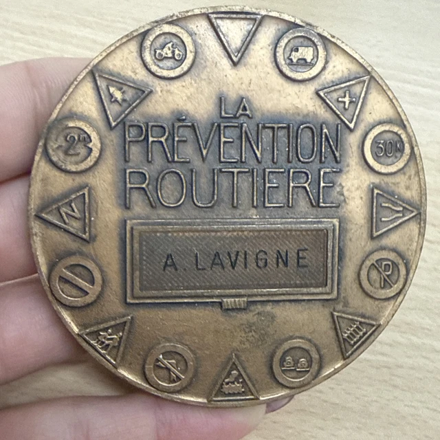 MÉDAILLE PRÉVENTION ROUTIÈRE PALME de PLATINE 40 ans de Conduite sans