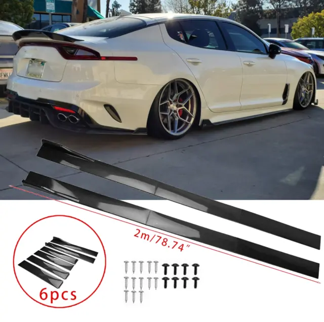 78.7" Carbon Optik Sideskirts Schweller Seitenschweller für KIA Stinger GT AB 17