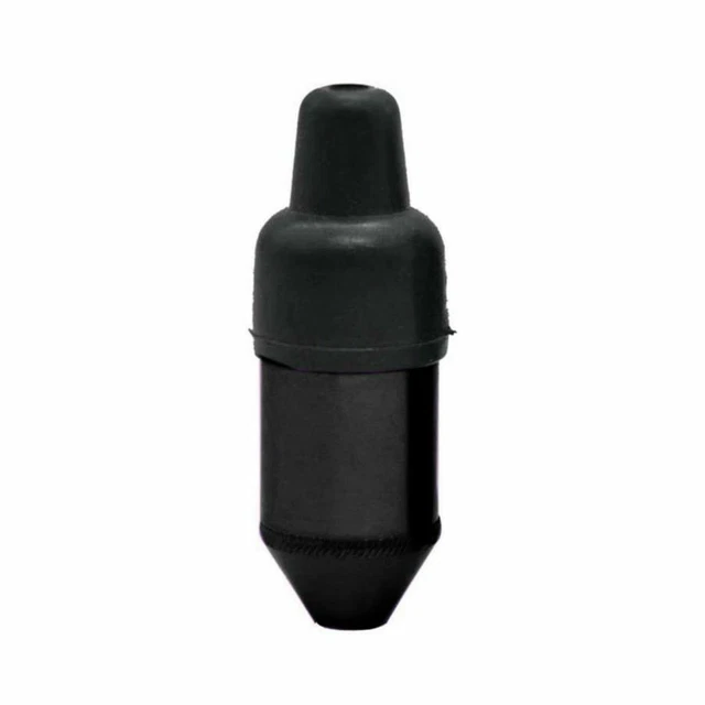 Black | Smooth Metal e-Snuff Spice Storage w/ Rubber Pacifier Bullet