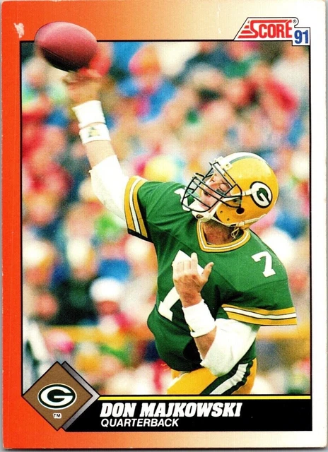 1991 Don Majkowski 7 Packers 419 Score Football Sports Trading Card