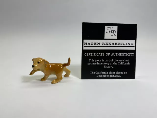 Hagen Renaker #5 3888 NOS Labrador Puppy Golden Last of the Factory Stock