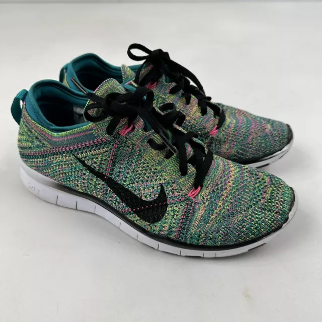 Nike Free TR Flyknit 718785-300 Multicolor Running Shoes Sneakers Women Size 6.5 2