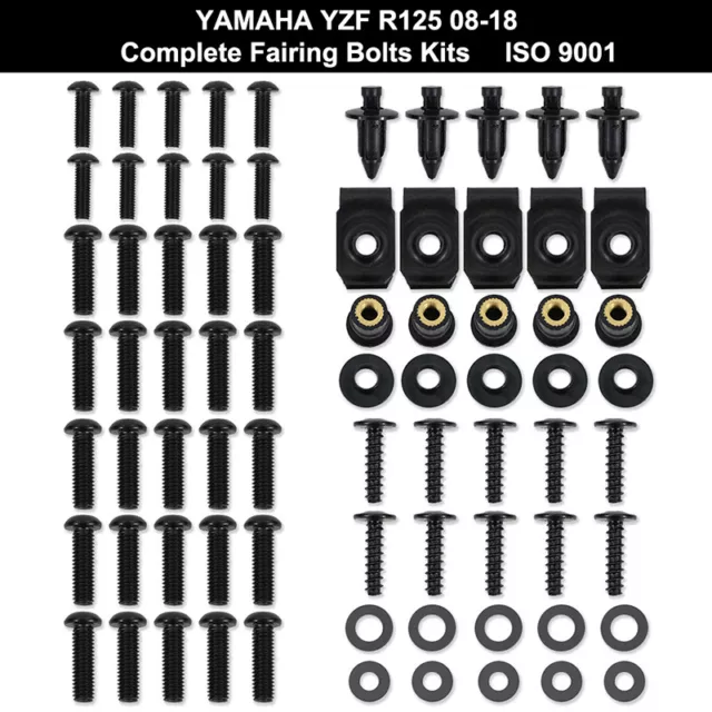 Stainless Fairing Bolts Screws Kit Aftermarket Fit For 2008-2018 Yamaha YZF-R125