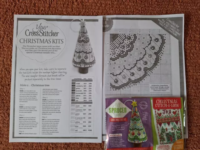 Cross stitch Kit Christmas Tree Kit "All Spruced Up"  Cover Kit with Chart New