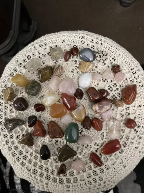 Sale !!! Tumbled stones, crystals, healing rocks , 1 pound (as pictured)