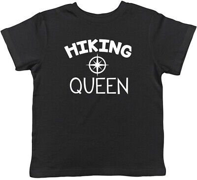 Hiking Queen Childrens Kids T-Shirt Boys Girls