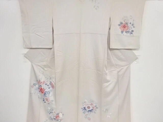 42401# Japanese Kimono / Antique Kimono / Floral Plants