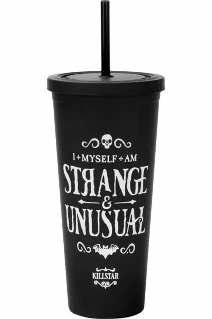 Killstar Strange Unusual Cold Brew Iced Coffee Tea Travel Mug Cup KSRA001799
