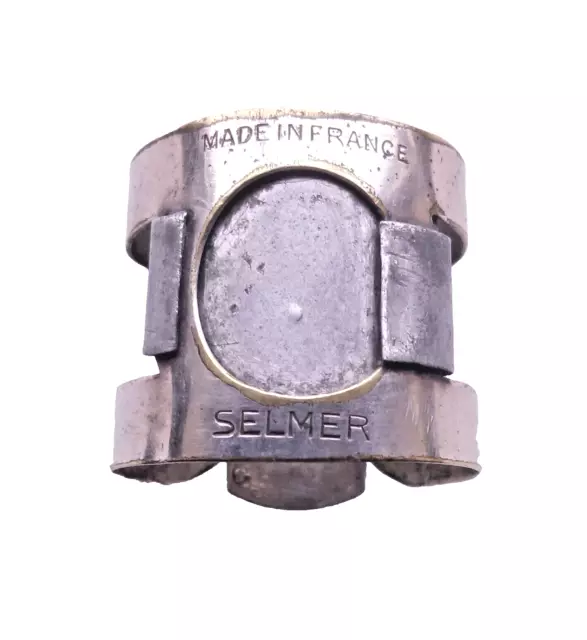 ANTIQUE SINGLE SCREW LIGATURE FOR Bb CLARINET  BY  'SELMER',  PARIS, FRANCE.