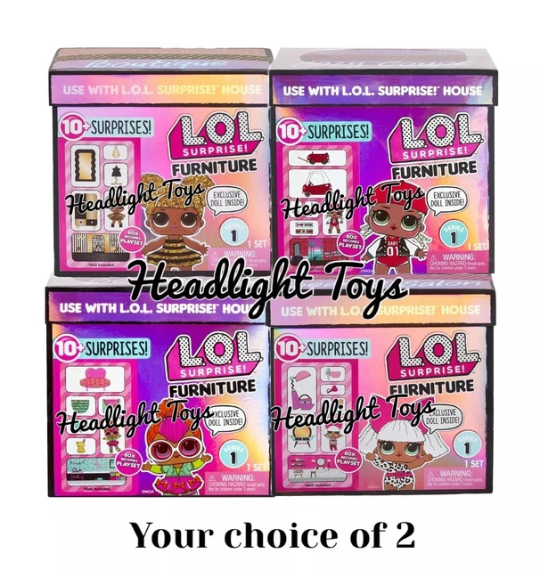CHOICE OF 2 LOL Surprise Doll House Furniture Sets Bedroom Salon