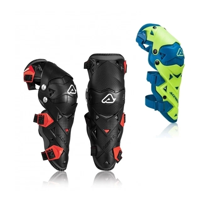 Genouillères Acerbis Impact Evo 3.0 - Protection Genoux/tibias Pour VTT, MX, Noir/jaune, Neuves