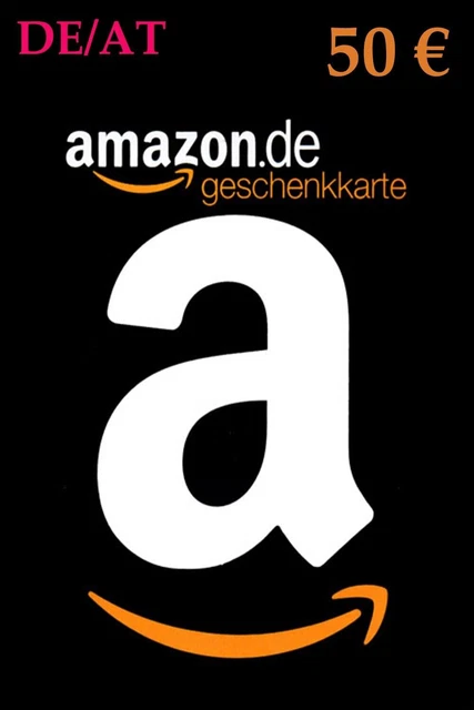 Amazon Gutschein 50 Euro (50€) Card Geschenkkarte Digital Code - [DE/AT]
